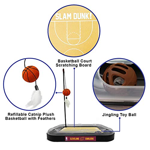 Cleveland Cavaliers Basketball Cat Scratcher Toy - color: Cleveland Cavaliers