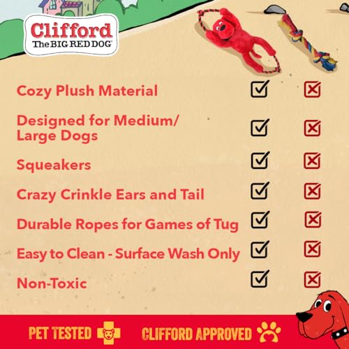 Dog Toys – Tug of War Rope Toy for Dogs, Plush Bone, Durable Rubber Chew Toy for Training, Fetch, Pull, and Play for Large & Small Dogs, Canine Tug Toys. (Rope Plush) - color: Rope Plush
