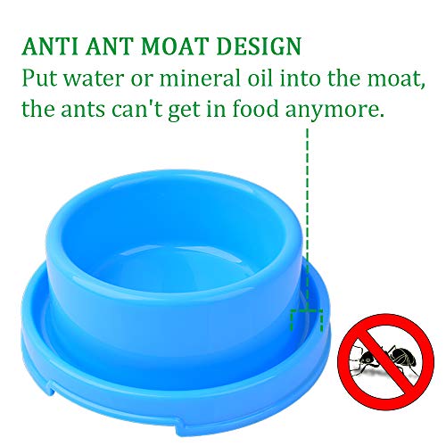 Dog Bowl Set Pet Food and Water Feeder Non-Skid Outdoor Cat Bowls Feeding Dish for Puppy Small Medium Dogs
