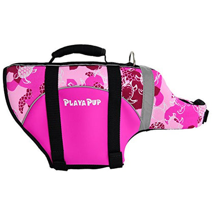 PlayaPup Dog Life Jacket, X-Small, Peoni (Turtle) - color: Peoni (Turtle), size: X-Small