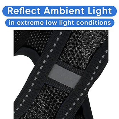 Pawtitas Dog Vest Harness Made with Breathable Air Mesh | All Weather Vest Harness for Extra Small Puppies and Large Cats with Quick-Release Buckle - Extra Small Black Mesh Dog Harness - color: Black, size: X-Small (Pack of 1)