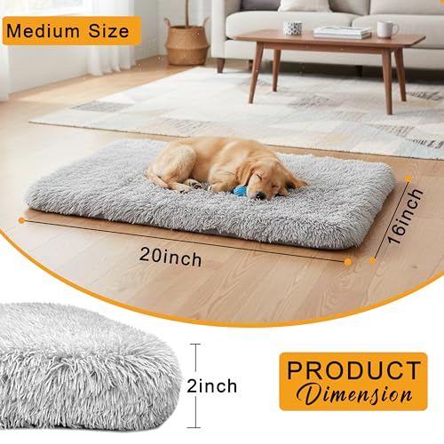 Dog Bed with Removable Cover, Orthopedic Dog Bed (Medium) - Premium Quality, Washable & Portable,Multiple Sizes, Stylish Design, Removable Cover, Size(19.68 x 15.74 X 2) inch - size: Medium
