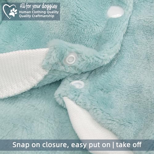FabriCastle Dog Hoodie Sweater for Small Dogs Boy and Girl, Small Dog Clothes XS XXS Puppy Sweatshirt, Pet Outfit, Cat Clothing Super Soft Warm Snap On Closure (Green-Cream, XX-Small) - color: Green-Cream, size: XX-Small