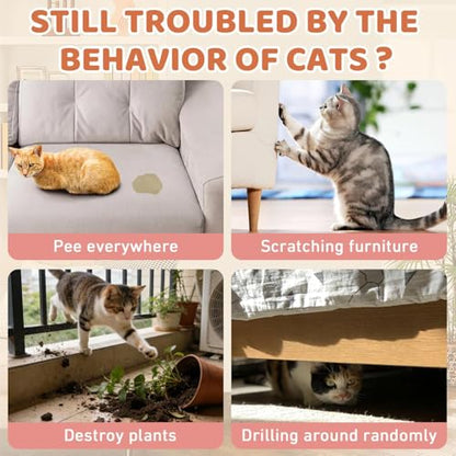 Tetra Cat Deterrent Spray, Natural No Scratch Spray for Cats Keep Off Cats and Kittens Scratching Furniture, Sofas, Rugs, Curtains, Plants, Safe & Effective, 100ml - color: deep pink
