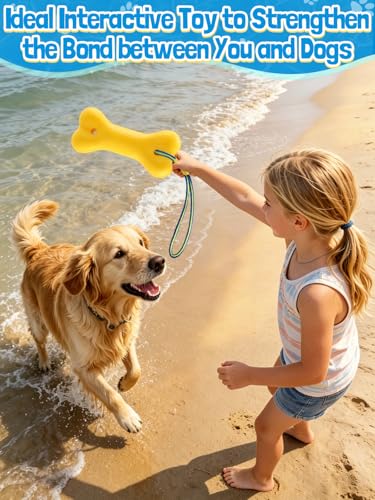 MEWTOGO 2 Pack Interactive Dog Pool Toys - Water Floating Toys for Medium Large Dogs, Fetch Training Bumpers for Lake Beach Pet Enjoyment