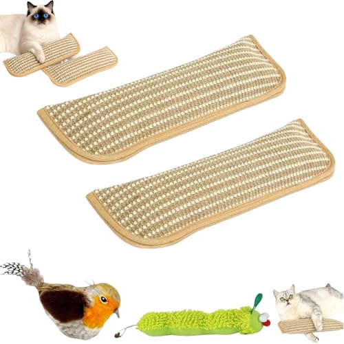 Catnip Kicker Pillow, Interactive Catnip Chew Toy, Soft Scratchable Material Feeds Your Cat’s Natural Instincts, Teeth Cleaning & Anxiety Relief (Mix * 2PCS) - color: Mix * 2PCS