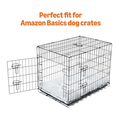 Amazon Basics Small Dog Bed for Crate, Washable Small Dog Mat for Pet Kennel, Anti-Slip, 30x19x3 Inches - size: S-30"×19"×3"