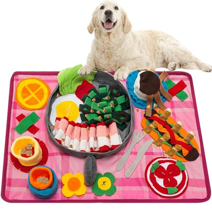 Snuffle Mat for Dogs, Interactive Slow Feeding Mat Toy for Small & Medium Dog, Puppy, Cat, Rabbit, Washable Encourages Foraging Exploration Pet Sniffing Mat Indoor