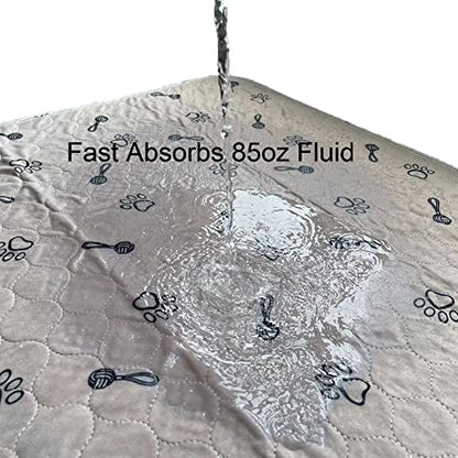 Peepeego 48x96 Extra Large Dog Pad Washable and Free Dog Comb, Reusable Pee Pad with Fast Absorbent, Waterproof, Premium Non Slip Pet Carpet for Hallway - size: 48x96 Inch (Pack of 1)