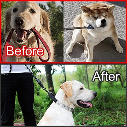 Dog Prong Collar, Adjustable Dog Training Collar with Quick Release Buckle for Small Medium Large Dogs - color: Luxury Black, size: L/3.5mm (Neck: 18"-20" Weight: 70 lbs)