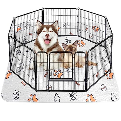 Washable Pee Pads for Dogs, Extra Large 72"x72" Super Absorbent Reusable Training Dog Pads, 100% Waterproof Non-Slip Dog Mat for Training, Whelping, Housebreaking, Incontinence, for Playpen, Crate - size: 72X72 (1 Pack)