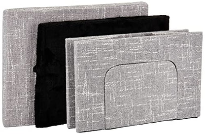 Midwest Curious Cube Cottage for Cat, 10.68" H, 5 LBS, Silver/Black