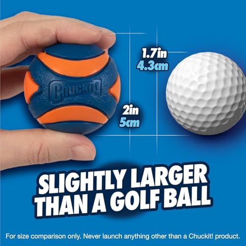 Chuckit! Fetch Pack Dog Balls - Interactive Dog Toys, High-Bounce Fetch Ball, Floating Ultra and Rugged Balls, Durable - Size Small, 2-inch Diameter, Set of 3 (Pack of 12) - size: Small (2") (Pack of 12), style: Fetch Pack 1