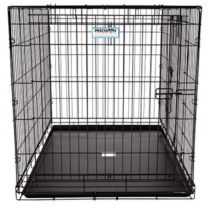 Precision Pet Products Two Door Great Crate Wire Dog Crate, 48 Inch, For Pets 90-125 lbs, With 5-Point Locking System - size: 48.0"L x 30.0"W x 32.0"H