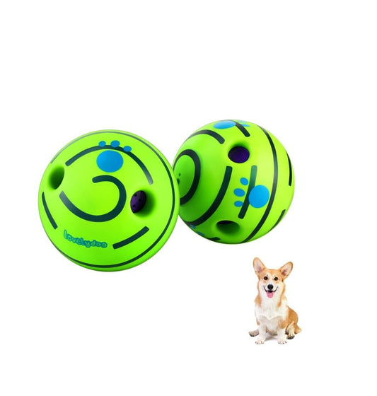 Wobble Giggle Ball for Dogs Durable Interactive Dog Toys for Small Medium Large Dogs (Green, M/3.94 inch) - color: Green, size: M/3.94 inch