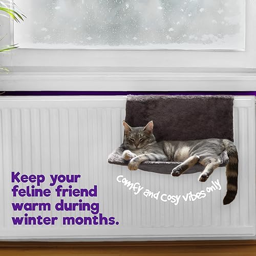 Grey Cat Radiator Bed by Petlicity