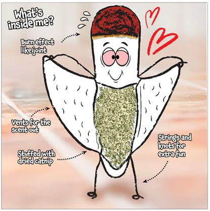 LIT LABS Kittie Doobs Adventure Toys - Funny Catnip Joints for Cats with Dried and Organic High Potency Catnip - Love Theme - style: Love