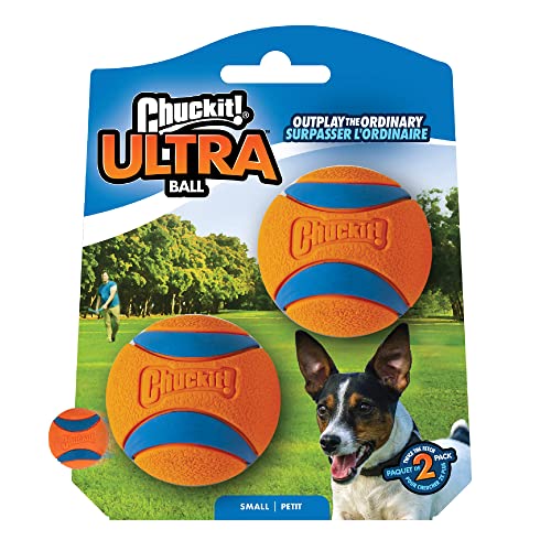 Chuckit! Ultra Ball Dog Toy (Small) and ChuckIt! Sport 14S Dog Ball Launcher