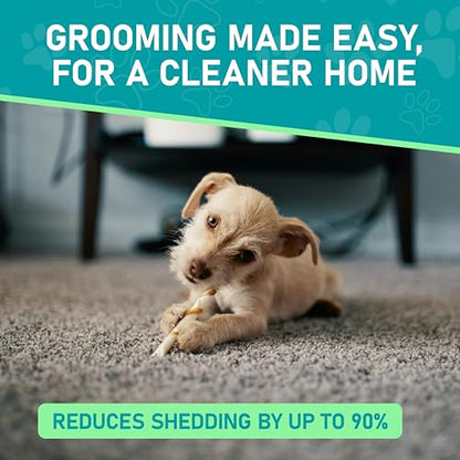 Maxpower Planet Pet Grooming Brush - Double Sided Shedding, Dematting Undercoat Rake for Dogs and Cats - Extra Wide Dog Grooming Brush - Yellow - color: Yellow, size: Large