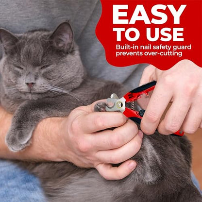 Warren London Cat Nail Clipper | Kittens Small Dogs | Stainless Steel Blade | Nail Safety Guard | Precision Grooming Tool - style: Small Nail Clippers - Cats and Small Dogs