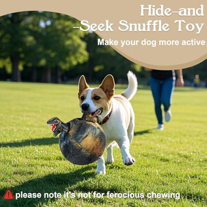 Squeaky Dog Toys, Dinosaur Puppy Toys, Plush Interactive Dog Toys for Small Medium Dogs, Enrichment Hide and Seek Dog Toy - style: Dinosaur