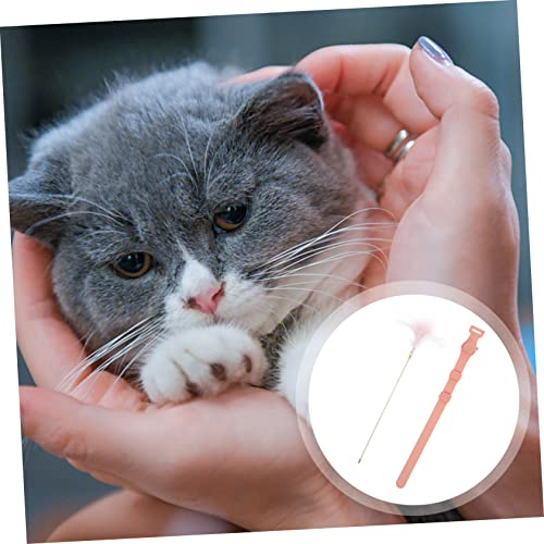 POPETPOP Cat Toy Feather Teaser Rod with Collar Kitten Teaser Toy for Indoor Play Exercise