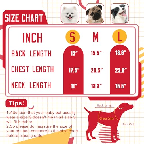 Kansas Small Dog Sweater Football Theme Turtleneck Knit Dog Sweaters for Small Pets Warm Winter Cat Dog Clothes - color: red% yellow, size: Small