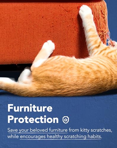 Lukamoo® Cat Scratching Pad, Wall Mounted Scratcher for Indoor Cats (Medium (24'' x 16'')) (Grey Tabby) - color: Grey Tabby