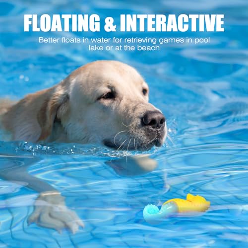 Dog Toy Floating Luminous, Squeaky Dog Toy, Glow in the Dark, for Small Dogs (Kit Small Seahorse+Small Starfis) - style: For Small Dogs (Small Starfish + Seahorse)