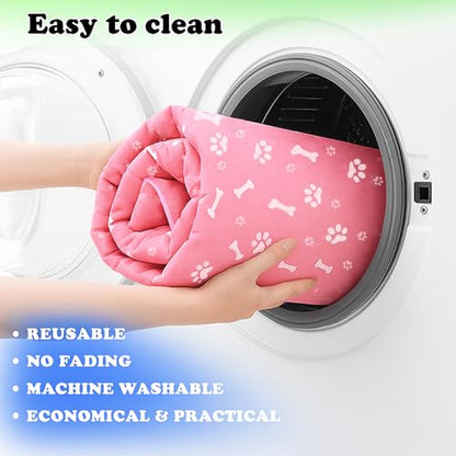 Dog Playpen Bottom Pad Mat for 36" 4-Panel Playpens - Scratch & Chew-Resistant Puppy Pen Floor Mat with Hook & Loop Fasteners, Waterproof & Leakproof, Non-Slip (Pink) (Playpen Not Included) - color: Pink