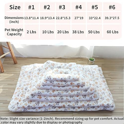 Reversible Coral Fleece Pet Blanket, 12 Designs 6 Sizes for Dogs/Cats/Rabbits, Scratch-Resistant Machine-Washable, Sofa Protector & Warm Pad, Fits 0-60 Lbs Pets (13.8''x11.4'', Light Gray) - size: 13.8''x11.4''