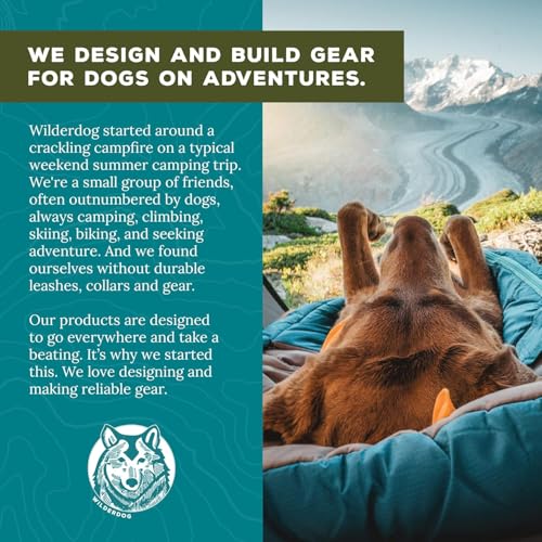 Wilderdog Waterproof Dog Collar - Repels Water & Dirt - Medium 13"-18" - Pacific Blue - color: Pacific Blue, size: Medium