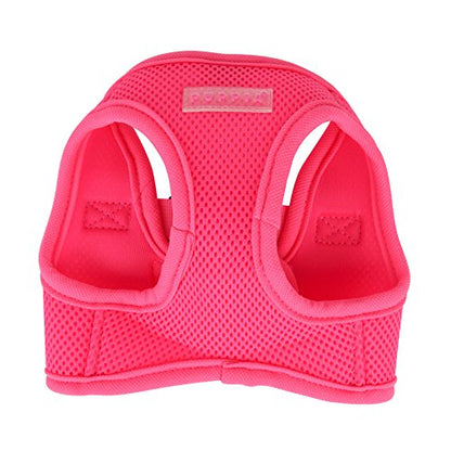 Puppia Neon Soft Vest Harness Step-in No Choke No Pull Walking Training for Small and Medium Dog, Pink, X-Small - color: Pink, size: X-Small, style: Neon Soft Vest Harnes