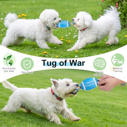 BEAUTYZOO Floating Dog Pool Toys for Small/Medium Dogs - Durable Chew-Resistant Squeaky Water Dog Toy with Rope, Interactive Fetch & Tug of War, Summer Swimming Beach Play (Oxford Fabric) - color: Yellow