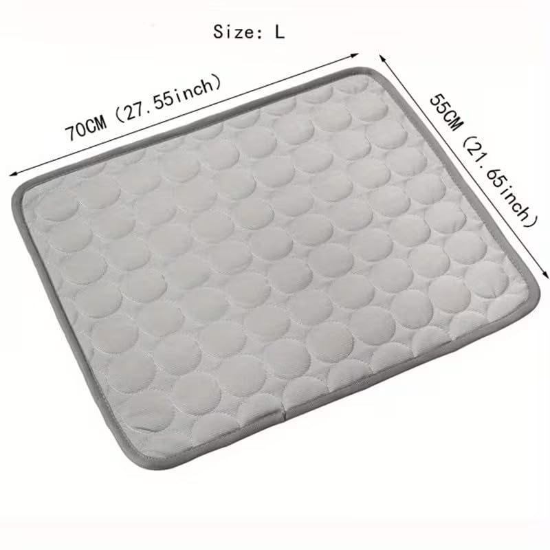 1pcs Dog Bed Cover Pet Blanket for Furniture Bed Couch Sofa Reversible, Breathable, Washable Pet Blankets, Dog Cooling Mat, Light Grey, 70 * 55cm - color: Light Grey, size: 70*55cm