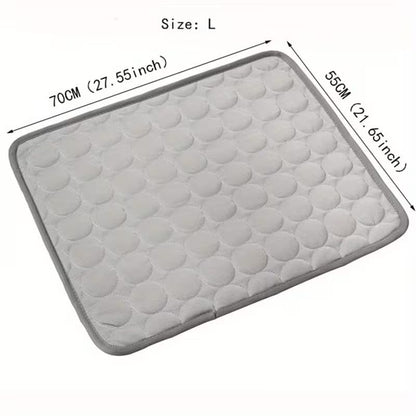 1pcs Dog Bed Cover Pet Blanket for Furniture Bed Couch Sofa Reversible, Breathable, Washable Pet Blankets, Dog Cooling Mat, Light Grey, 70 * 55cm - color: Light Grey, size: 70*55cm