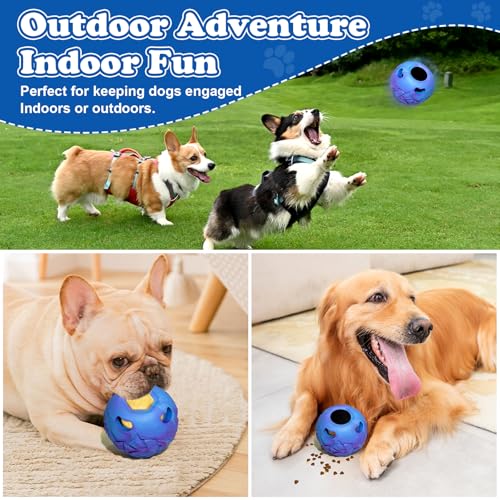 5-in-1 Dog Toy, Frozen Dog Treats to Keep Dogs Busy, Interactive Treat Dispensing Dog Toy Puzzle, Interactive Chew Toys for Puppy Small Medium Dog, Power Chewer, Durable Rubber-Easy to Clean (small) - color: Blue, size: Small