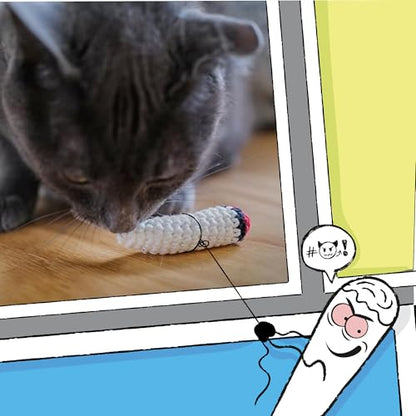 LIT LABS Kittie Doobs - Catnip Joints for Cats - Safe, Durable, and Hilarious Cat Toys - style: Single - Crocheted