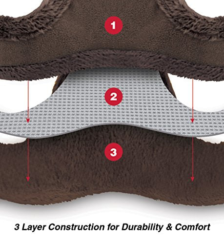 Voyager Step-in Plush Dog Harness – Soft Plush, Step in Vest Harness for Small and Medium Dogs by Best Pet Supplies - Chocolate Suede, XL (Chest: 20.5-23") (Pack of 2) - color: Chocolate Suede, size: XL (Pack of 2)