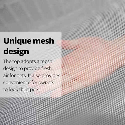 PJYuCien Dog Playpen Mesh Top Cover, Fits 36 Inch 4 Panels Regular Square Plastic Exercise Pet Pen, Adhesive Tape Connections, Black paw (Note: Cover Only, Fence Not Included) - style: Black Paw Cover, 36"Width, Black Paw ( Adhesive Tape Connections )