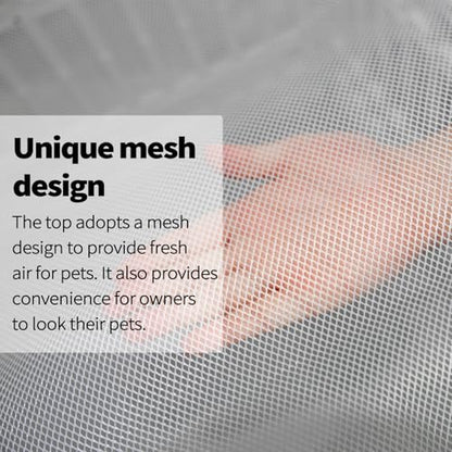 PJYuCien Dog Playpen Mesh Top Cover, Fits 36 Inch 4 Panels Regular Square Plastic Exercise Pet Pen, Adhesive Tape Connections, Black paw (Note: Cover Only, Fence Not Included) - style: Black Paw Cover, 36"Width, Black Paw ( Adhesive Tape Connections )