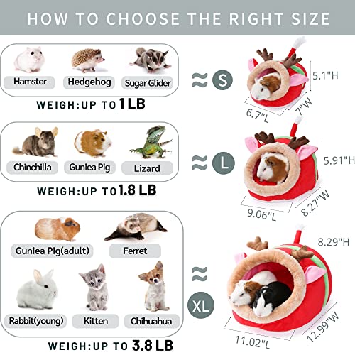Ferret Bed - House Hide & Cage Accessories (S, Reindeer) - color: 5-Reindeer, size: S