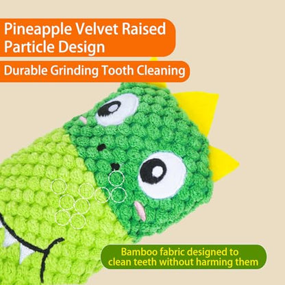 Hide and Seek Plush Dog Toys for Small Medium Dogs, Long Foldable Squeaky Chew Pet Toys with Sounder, Interactive Puzzle Treat Dispensing Machine, Tug of War Snuffle for Indoor Play (Dinosaur) - color: Green Dinosaur
