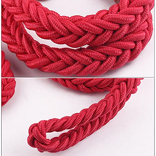 Love Dream Dog Collar and Leash Set, Heavy Duty Nylon Braided Rope Strong 4 FT Dog Leash and Martingale Training Collar for Small Medium Large Dogs Training and Walking (Red) - color: Red, size: Medium (Thick 1.5cm)