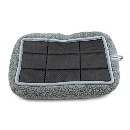 Cat Mat Bed 16" x 22" Pet Bed with Pillow Around for Dogs Cats Curled Sleeping Beds for Carrier/Crate Small to Medium Dog Cushion, Anti Skid Bottom, Medium - size: Medium(Rectangular)