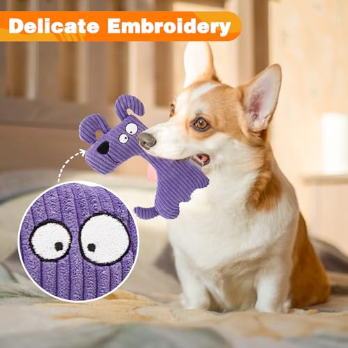 Squeaky Dog Toys for Small Dogs, Cute Plush Small Dog Toys for Indoor Play, Interactive Dog Toys with Non-Shedding Material for Small and Medium Dogs - 4pack - style: A-4pack