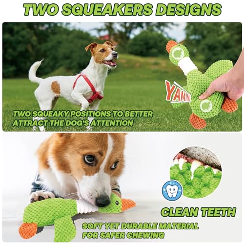 Pweituoet Squeaky Toys for Aggressive Chewers - Tough Dog Toys for Large & Medium Breed Puppies