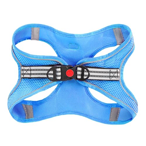 ROYPET Step-in Air Dog Harness, All Weather Mesh Step in Vest Harness for Small and Medidum Dogs and Cats, Adjustable Soft Padded Dog Vest with Easy Control Handle for Dogs Pets (Azure, XS) - color: Azure, size: XS