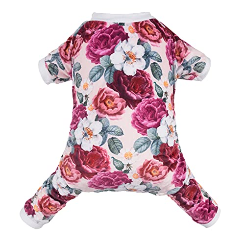 CuteBone Dog Pajamas Flower Puppy Clothes Soft Pjs Birthday Outfit Girl P178S Small - color: Floral, size: Small
