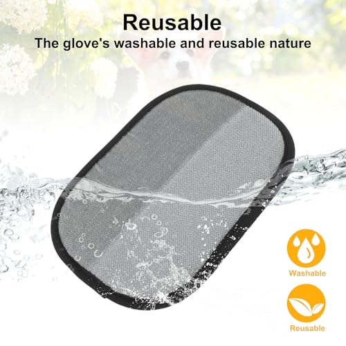 Pet Hair Remover Gloves, Advanced Static-Adhesive Pet Hair Removal Gloves, Reusable Cat Dog Hair Remover Mitt, Pet Grooming Glove for Shedding, 1PCS